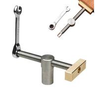 Morsa per cani da banco per la lavorazione del legno, con morsetto a vite regolabile, strumento di bloccaggio per banchi per cani, strumenti di posizionamento per fori per cani