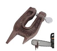 Morsa per ceppo per sega a catena, smerigliatrice in metallo resistente, accessori per motosega, morsa per ceppi | per lavori di armatura, lavorazione del legno, affilatura, trapano, falegname