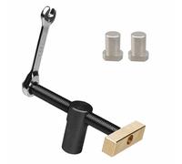 Morsa per falegnameria con base regolabile di rotazione a 360 gradi, realizzata a mano, resistente alla ruggine, per migliorare la precisione, morsa per corsi di formazione scolastica