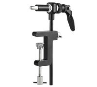 Morsa per legare mosche strumento di sicurezza per gancio da pesca morsetto a C supporto regolabile base robusta 360 rotante corpo principale in metallo kit durevole per principianti ed esperti