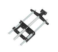 Morsa per legno in ghisa malleabile, 35 × 22 cm, dispositivo di serraggio manuale con distanza asse di 15 cm, stabile e antiruggine, morsa da tavolo per la lavorazione del legno e progetti fai da te
