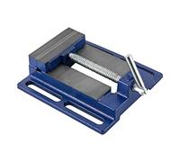 Morsa per macchina, larghezza ganasce, morsa parallela, blu, 10 cm | Morsa per trapano con funzione di regolazione per lavori di montaggio e riparazione
