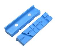 Morsa per morsa da banco, strisce protettive in PU con design antiscivolo multi-scanalatura per oggetti cilindrici da 2/5", 1/8", 1/4", 1/10", 2/3", accessori magnetici per ganasce morbide, 14 x 4 x 3