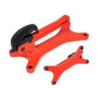 Morsa per tubi in alluminio portatile, ganasce caricate a molla con base, attrezzo multifunzionale per attrezzi in ferro resistente, morsetto in metallo per legno e ferro, 27 x 11,5 x 12,5 cm