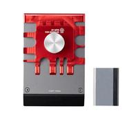 Morsa portatile in miniatura per incisione e piastra di piegatura combinata per risparmiare spazio e facile da maneggiare, in un modello dettagliato, morsetto portatile per incisione con piastra di