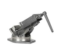 Morsa professionale per banco da lavoro in ghisa, forza di serraggio 19 KN, orientabile a 360° e inclinabile a 0-90°, apertura massima 80 mm, strumento manuale di precisione per officina e fai da te