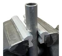 Morsa protettiva (125 mm) - ganasce delicate in alluminio anodizzato di alta qualità, ganasce di serraggio in 2 pezzi con prismi, ganasce di serraggio con 3 potenti magneti, accessori da officina di