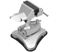 Morsa rotante in lega di alluminio per officina con morsa a 360 gradi con ventosa resistente, cuscinetti staccabili, morsetto da tavolo in vetro, morsa ad angolo regolabile in marmo