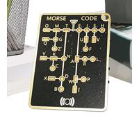 Morse Code Challenge Card,Portable Encrypted Education Tool | Telegraph Practice Card,for Men Women Adults Family Friends Beginners Hobbyists