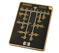 Morse Code Challenge Card | Strumento educativo di comunicazione con codice Morse, carta per esercitazioni telegrafiche, per adulti, giovani, principianti, hobbisti, uomini, donne, amici