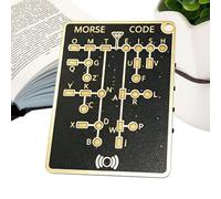 Morse Code - Portable Led Signal Practice Device With Button Control | Portabletelegraph Learning Kit | Interactive Coding Training Tool For Men Women Adults Family Friends Beginners Hobbyists