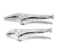 Morse Grip, Vice Grip 2 Pezzi Bocca Rettificata Ganascia Dritta Blocco Morsa Grip Morsetto Pinze di Bloccaggio Set Utensili Manuali Morse Grip
