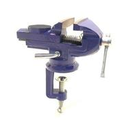 MORSETTA DA BANCO GIREVOLE IN GHISA CON PIANO INCUDINE E GANASCE LARGHEZZA 60 mm