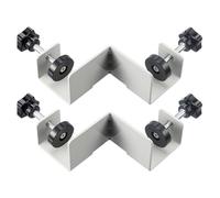 Morsetti a 90 gradi, per la lavorazione del legno, morsetti angolari per la lavorazione del legno, 2 morsetti angolari a forma di T, strumento di bloccaggio con mascella girevole regolabile per