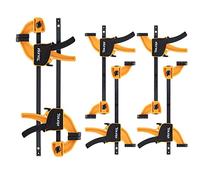Morsetti a barra per la lavorazione del legno - TOLESA Mini Morsetti a presa rapida 45 Lb Limiti di carico 6Pc Morsetto leggero con una sola mano e divaricatore Morsetto per legno da 100 e 152 mm