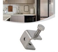 Morsetti a C in acciaio inossidabile Morsetto a C in acciaio inossidabile da 0 a 20 mm for lavori di falegnameria fai da te, artigianato, saldatura, argento, più pezzi(1Pcs)