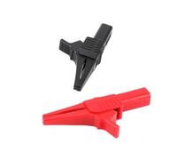 Morsetti a coccodrillo in metallo Morsetti for connettori for cavi Sonda di prova Cavo di colore rosso nero Morsetto di prova isolato Morsetto di collegamento Linea(1PCS Red 55mm)