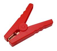 Morsetti a coccodrillo isolati resistenti da 100 A per caricabatterie da auto, ganascia in rame, 12 V-24 V, 1200 W, polarità rossa/nera, 95 mm, test elettrici e uso in officina