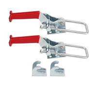 Morsetti a Leva a U Bolt 2 Pezzi, Blocco Automatico Regolabile, Capacità 2000lbs, Acciaio Lega Rivestito - Rilascio Rapido, Design Pratico e Resistente, Ideale per Rimorchi e RV