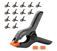 Morsetti a Molla 3.5", 15PCS UTEBIT Morsetto da Falegname, Grande Pinze di Plastica per Sfondo Bianco/Nero/Verde, Foto, Teloni e Lavorazione del Legno