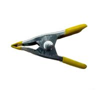 Morsetti a molla da 5 cm, morsetti in metallo con imbottitura in gomma per una lavorazione del legno e supporto fotografico sicuro (giallo)