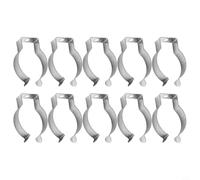 Morsetti a molla in acciaio inossidabile, confezione da 10 ganci resistenti per riporre attrezzi, clip a molla in spugna, adatti per cucina, giardino, garage e patio (16 mm)