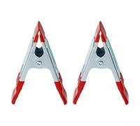 Morsetti a molla in metallo a forma di A, resistenti strumenti per la lavorazione del legno con imbottitura in gomma per sfondo fotografico, supporto per studio fotografico, confezione da 2 (10,2 cm)