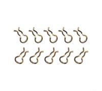 Morsetti a molla per pinza freno a disco, 10 pezzi, 31 x 5,5 x 2,8 mm, in acciaio inox, per Formula Mega per XT e SLX (giallo)