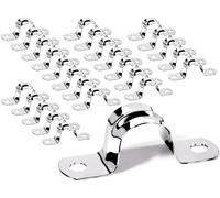 Morsetti a sella per tubo da 20 mm, in acciaio inox 304, 25 pezzi, clip da parete per tubi del gas, acqua o installazione di tubi flessibili (M20)