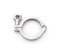 Morsetti a Tre ghiere in Acciaio Inossidabile sani 1 Pezzo di Tipo Spesso 1,5" 2" 2,5" 3" 4" Morsetto Pesante in Acciaio Inossidabile SS304 con Guarnizione in Silicone Tri(119mm)