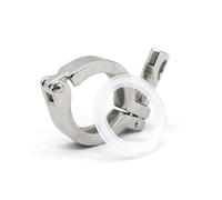 Morsetti a tre ghiere in acciaio inossidabile sani Morsetto pesante in acciaio inossidabile SS304 con perno singolo e guarnizione in silicone, raccordo triplo da 1" a 4", 1 pezzo, 2 pezzi, 5 pezzi, 10