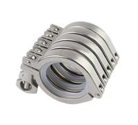 Morsetti a tre ghiere in acciaio inossidabile sani Morsetto Tri da 1/2" a 4" 25,4 mm/50,5 mm/64 mm/91 mm/119 mm Ghiera OD SS304 Raccordo sanitario Tri in acciaio inossidabile for la produzione di birr