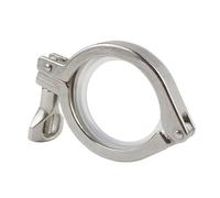 Morsetti a tre ghiere in acciaio inossidabile sani Morsetto Tri da 1/2" a 4" 25,4 mm/50,5 mm/64 mm/91 mm/119 mm Ghiera OD SS304 Raccordo sanitario Tri in acciaio inossidabile for la produzione di birr