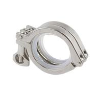 Morsetti a tre ghiere in acciaio inossidabile sani Morsetto Tri da 1/2" a 4" 25,4 mm/50,5 mm/64 mm/91 mm/119 mm Ghiera OD SS304 Raccordo sanitario Tri in acciaio inossidabile for la produzione di birr
