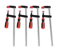 Morsetti a vite 4 pezzi, F-Bar Morsetto Falegname Clip F Clamps Bar morsetto set di ghiere rapido con impugnatura antiscivolo, per lavori di fissaggio e tenuta 50 x 300 mm
