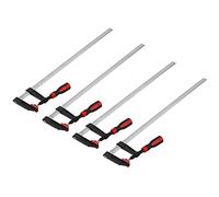Morsetti a vite 4 pezzi F, morsetto a vite a serraggio profondo, F Clamps Bar morsetto set di ghiere rapido scorrimento fai te lavorazione del legno kit attrezzi 80 x 600 mm