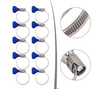 Morsetti ad Ala Antiscivolo 10 Morsetti per Tubo in Acciaio Inox Regolabili 25 4