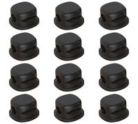 Morsetti adesivi a molla, 12 pezzi, gestione cavi USB, supporti rotondi neri, per scrivania, casa, ufficio, Usb-C