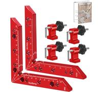 Morsetti angolari,Morsetto Squadra di Posizionamento a 90 Gradi,Alluminio Righello di Posizionamento ad Angolo Retto,Strumento da falegname la lavorazione del legno per Cornice,Armadi,Cassetti (140mm)