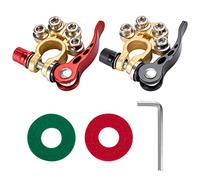 Morsetti Batteria Auto 12V Terminale della Batteria Morsetto Sgancio Rapido Connettori Positivo Negativo con Rondelle Protezione Chiave a Brugola per Auto Camion Barca 2 Pièces