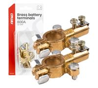 Morsetti batteria auto AMiO 04390 ottone 800A 12V set 2 pezzi