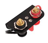 Morsetti Batteria Remoti M10x2 con Coperchio di Sicurezza, Kit Posti di Avviamento per Ricarica e Jump Start, per UTV, ATV, Auto, Camion, Trattori e Barche