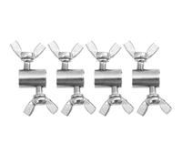 Morsetti Cavi Acciaio Inox per Fune 6mm 4 Pezzi Argento