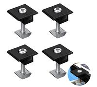 Morsetti Centrali Anbte 4 Pezzi 35mm a Forma di T in Lega di Alluminio Pannello Solare Staffe di Montaggio Kit incl. Viti 4pcs M8 * 48mm, per Pannelli Fotovoltaici con Telaio da 35mm