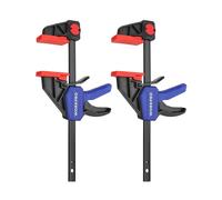 WORKPRO Morsetti da Falegname 2 Pezzi, Set di Morsetti per Legno a sgancio rapido da 150 mm per il Serraggio e l'allungamento, Morsetti a barra Serraggio 68 kg, Fissaggio del Legno con una Sola Mano