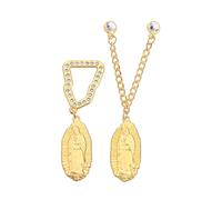 Morsetti decorativi per cappelli e risvolto per giacche fatte a mano per donne religiose dettagliate gioielli per fotografia di carne e zaino accessori