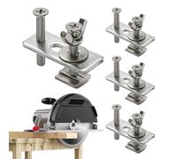 Morsetti di fissaggio per binario a T, Morsetto per binario a T,Piastra di pressatura per morsetti per da 4 pezzi - Utensile per la lavorazione del legno, Hardware per macchina per incisione, Kit mors