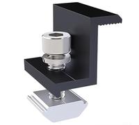 Morsetti di montaggio resistenti in lega di alluminio PV compatibili con le dimensioni più diffuse dei moduli (morsetto terminale 4X 30 mm)