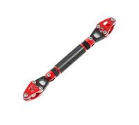 Morsetti Di Riser Barra Bilanciamento Universale Per Moto 7/8 "22mm Lunghezza Barra Trasversale Regolabile Leva Estensione Staffa Manubrio Motociclo(Red)