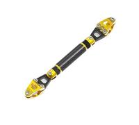 Morsetti Di Riser Barra Bilanciamento Universale Per Moto 7/8 "22mm Lunghezza Barra Trasversale Regolabile Leva Estensione Staffa Manubrio Motociclo(Yellow)